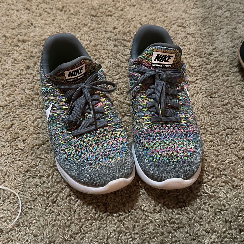 Nike Multicolor Knit Athletic Shoes
